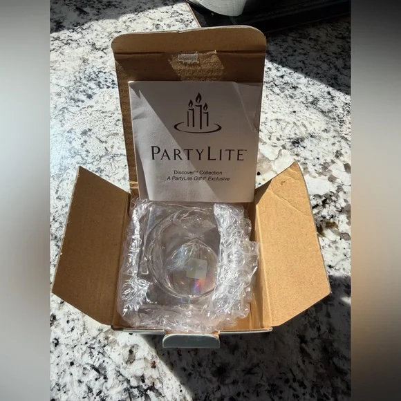 PartyLite Votive or Crystal/Stone Sphere Holder_Iridescent Finish_P8035 - Picture 6 of 6